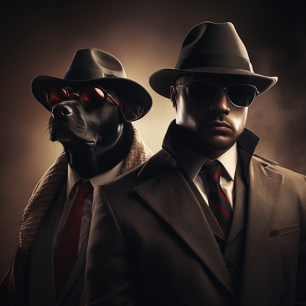 Wealthy Mafia Boss Precious Pet Art Photo