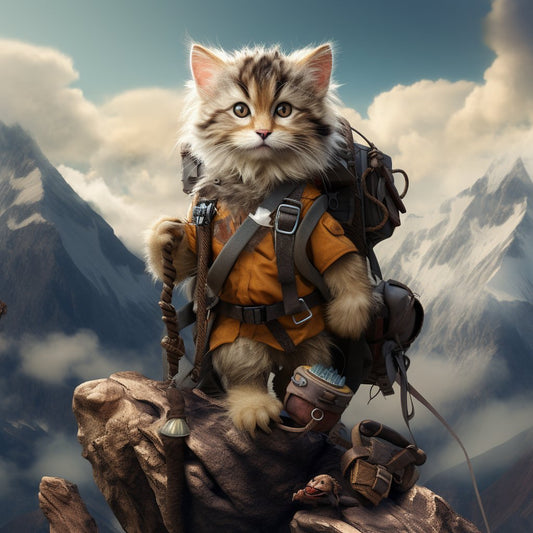 Mt Climber Art Portrait Pet