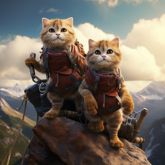 Adventure-Loving Mountain Climber Art Pic Of Pet