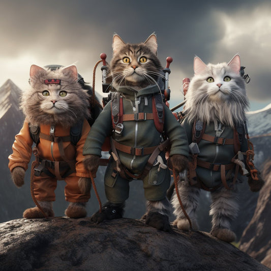 Charismatic Mountain Climber Cute Pet Art Pic