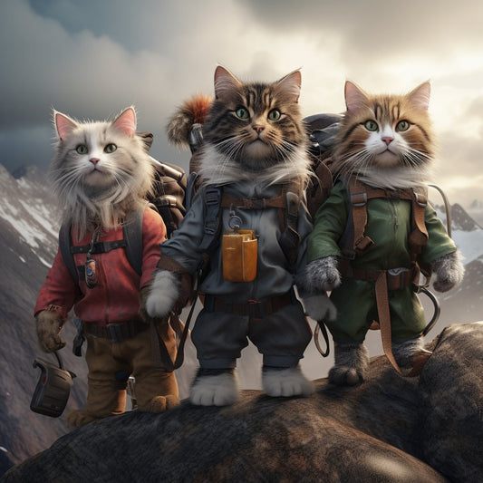 Inspirational Mountain Climber Art Photograph For Pets