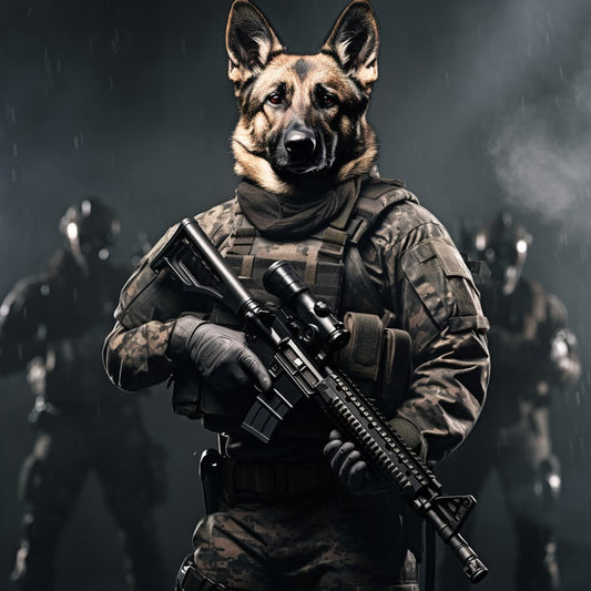 Forces Combat Specialist Custom Pet Canvas Wall Art Portraits