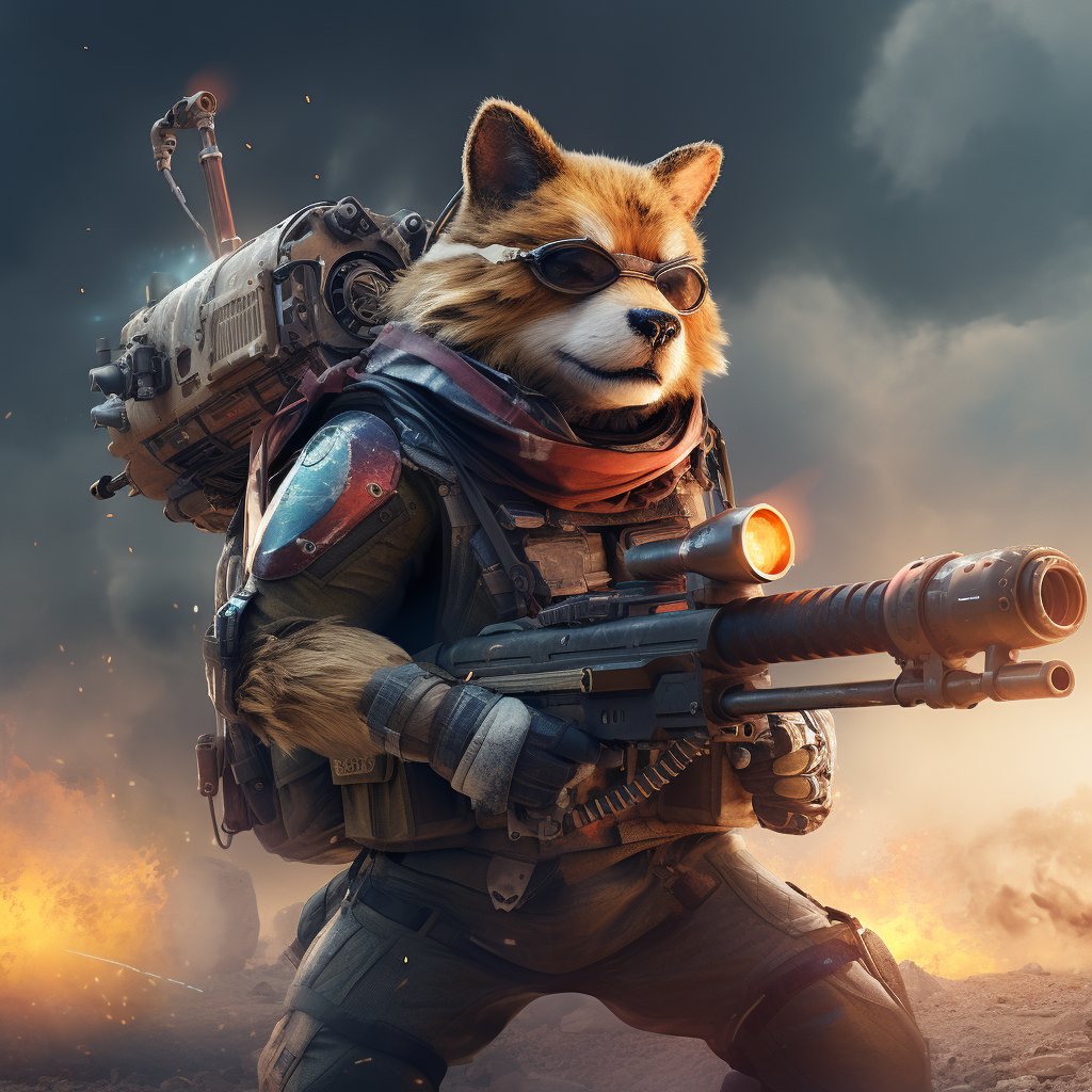 Tactical Commando Pets Creation Art Photograph