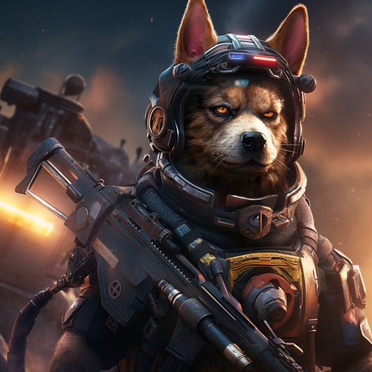 Elite Response Team Member Digital Art Photograph Pet Portraits