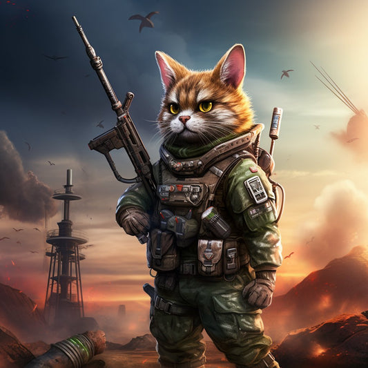 Specialized Counterterrorism Soldier Personalized Pet Wall Art Photograph