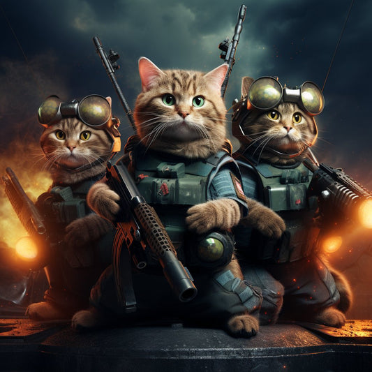Vigilant Warrior Pet Paintings Image On Canvas