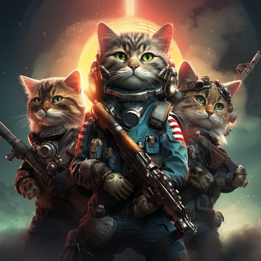 Fearless Soldier Pet Memorial Canvas Picture