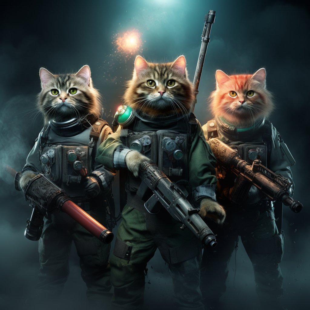 Disciplined Soldier Pet Art Canvas Picture