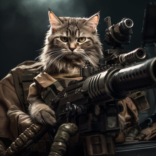 Advanced Machine Gun Specialist Pet Canvas Painting Wall Art