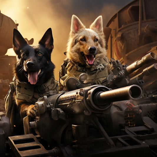 Versatile Light Machine Gunner Pet Memorial Canvas Photo Prints