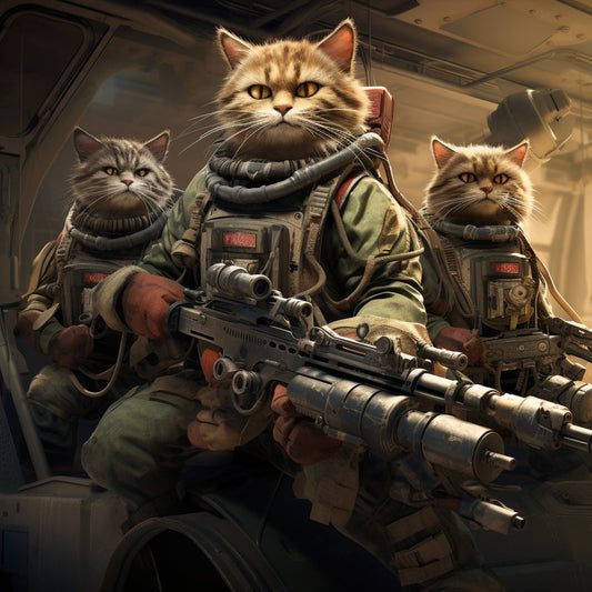 Adaptable Machine Gun Operator Canvas Of Pet Image