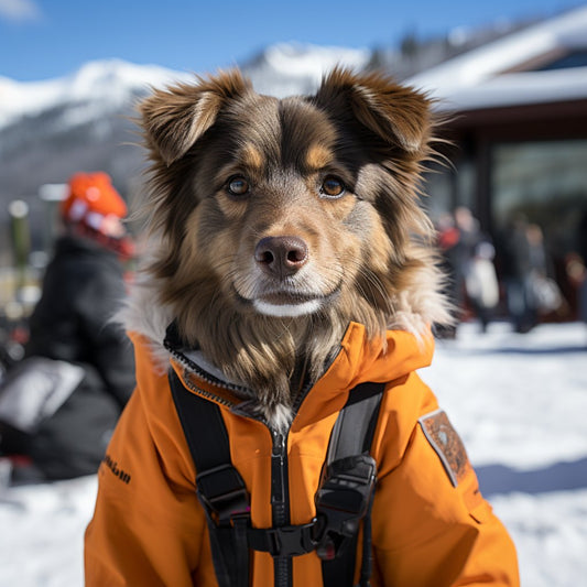 Off-Piste Adventurer Custom Pet Portrait Art Canvas