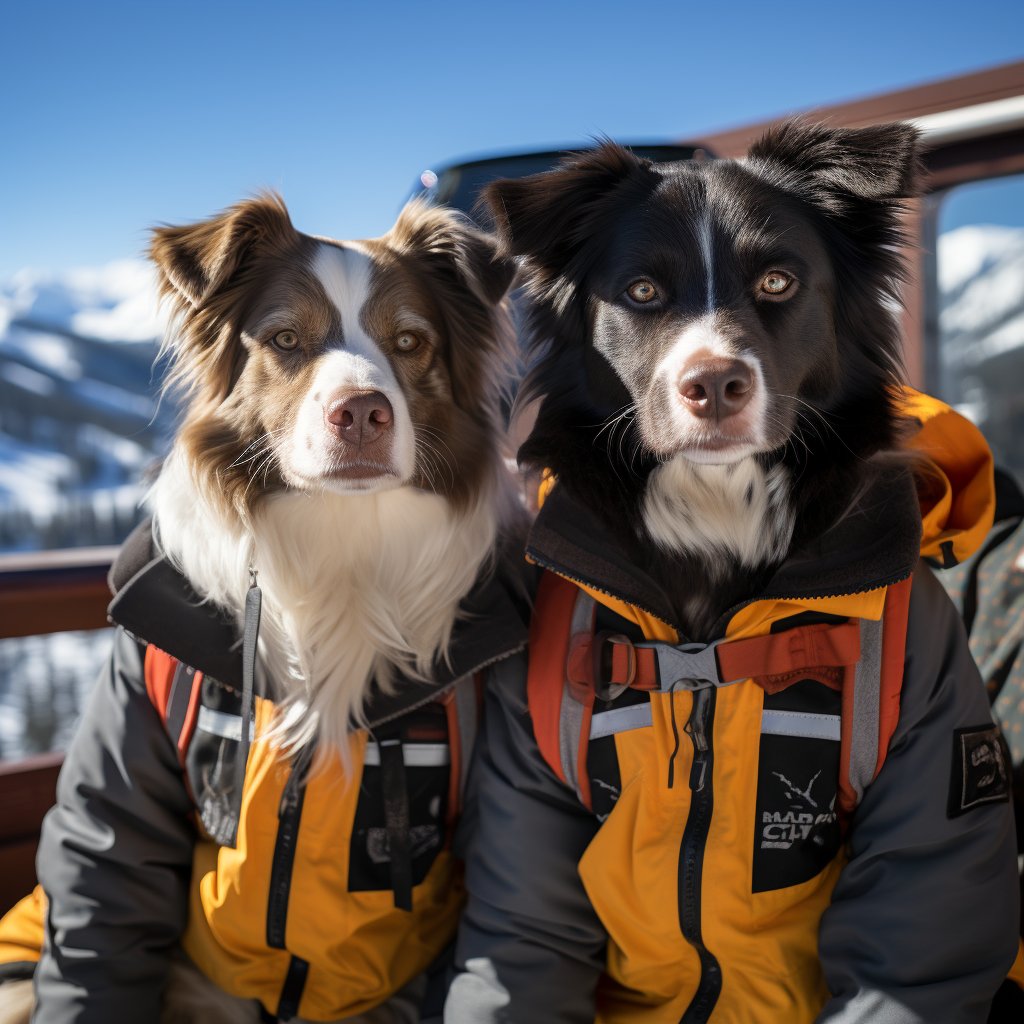 Fresh Snow Explorer Pet Portrait Canvas Custom