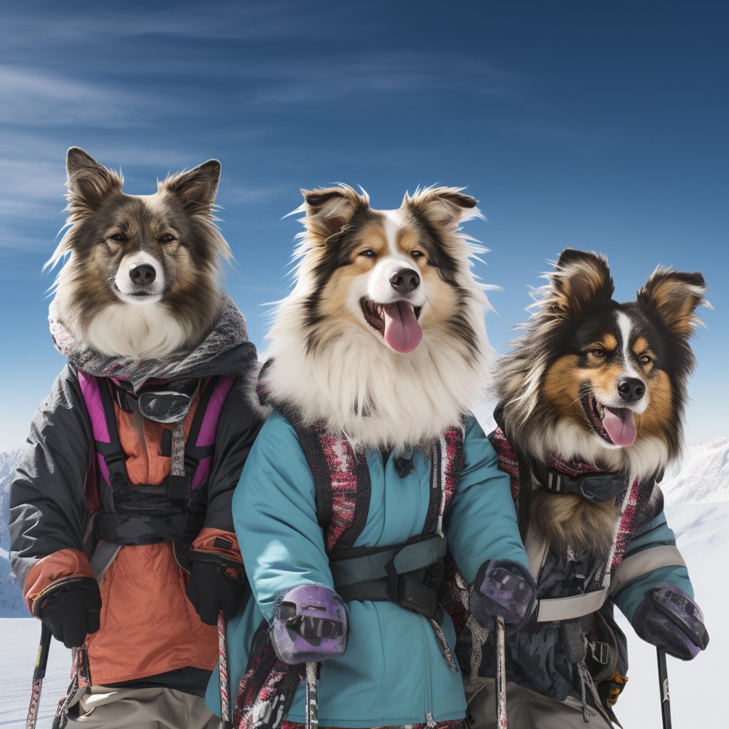 Apr闁绘氨骞�Ski Lover Custom Pet Portraits On Canvas Wall Art