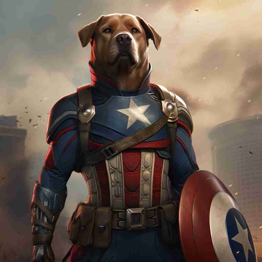 Iconic Captain America Pet Canvas Pictures Diy