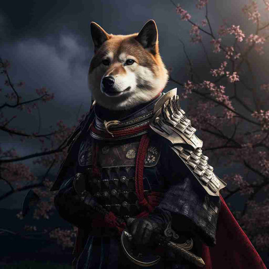 Samurai'S Unrelenting Tenacity Canvas Pet Art Painting