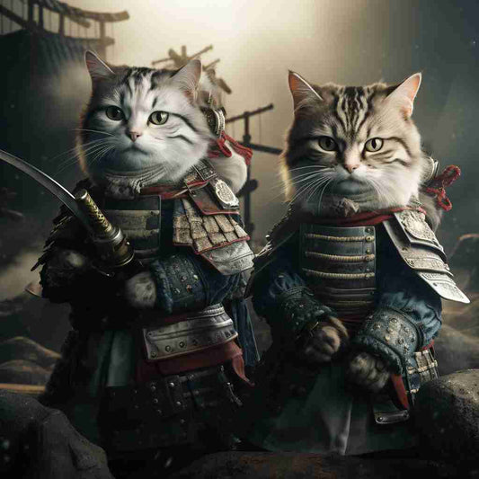 Pinnacle Samurai custom pet digital paintings from photos