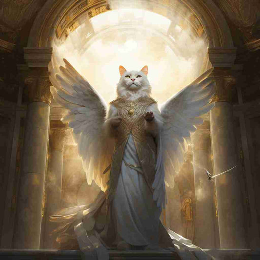 Compassionate Guardian Custom Cat Digital Painting