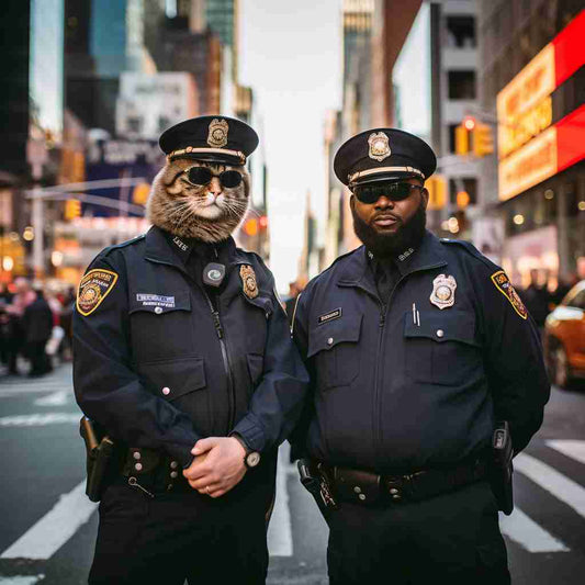 The Policeman 2022 Cat Wall Canvas Painting