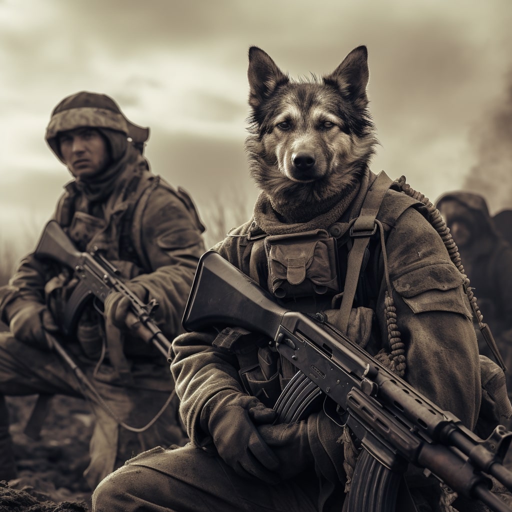 Old-Fashioned Charm: Dog Portraits