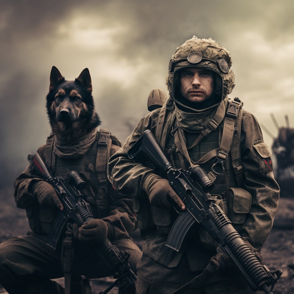 Human Portraits: Elevate Pet Companionship to Artistic Heights