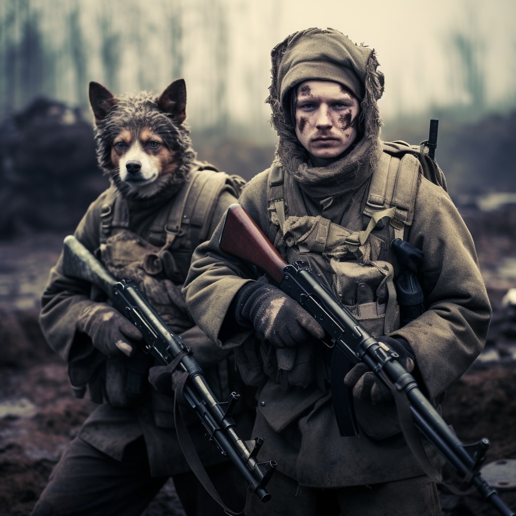 Pomeranian Portrait: Petite Majesty in Every Brushstroke