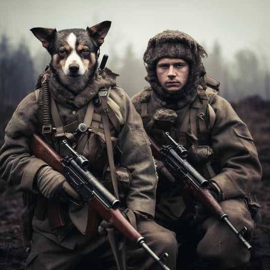 Inspired by Gustave Courbet: Self Portrait with a Black Dog