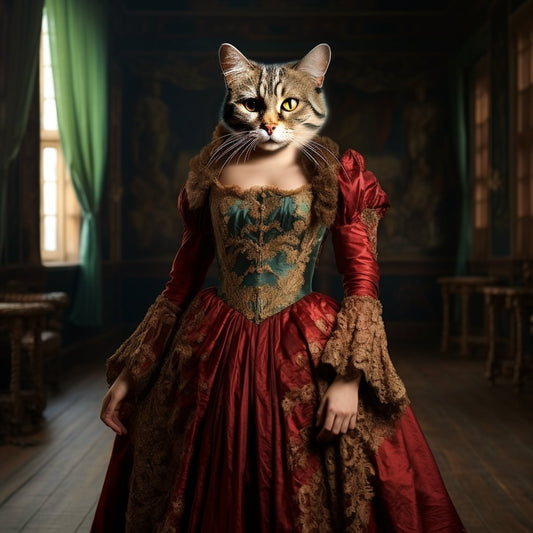 Renaissance Princess Custom Pet Portraits for Labrador Owners
