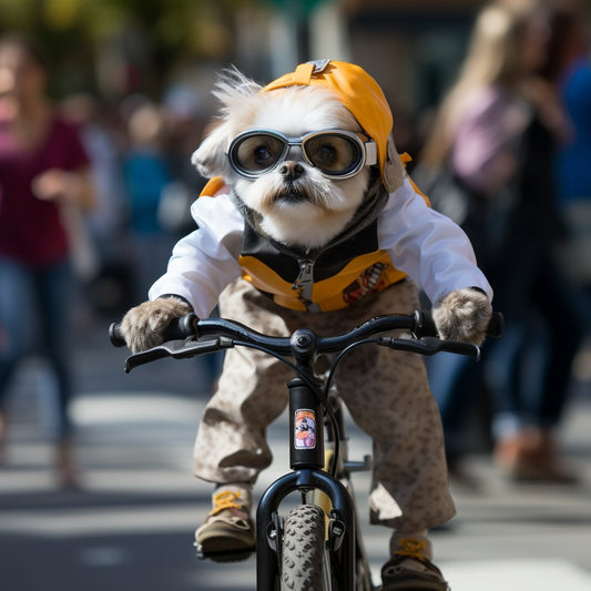 Custom Cycling Companions - Dog Portraits for Your Ride