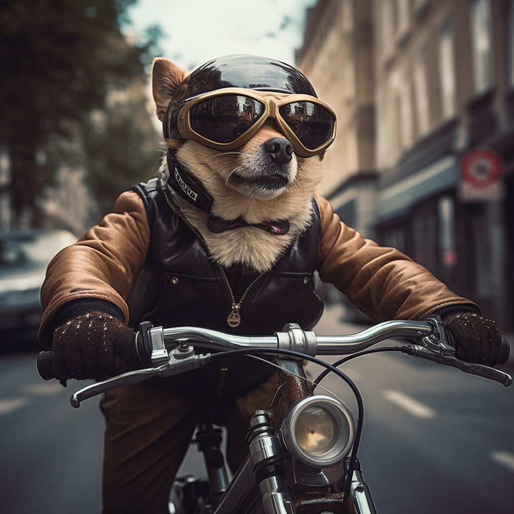 Etsy Custom Dog Portrait - Tailored for Cyclists