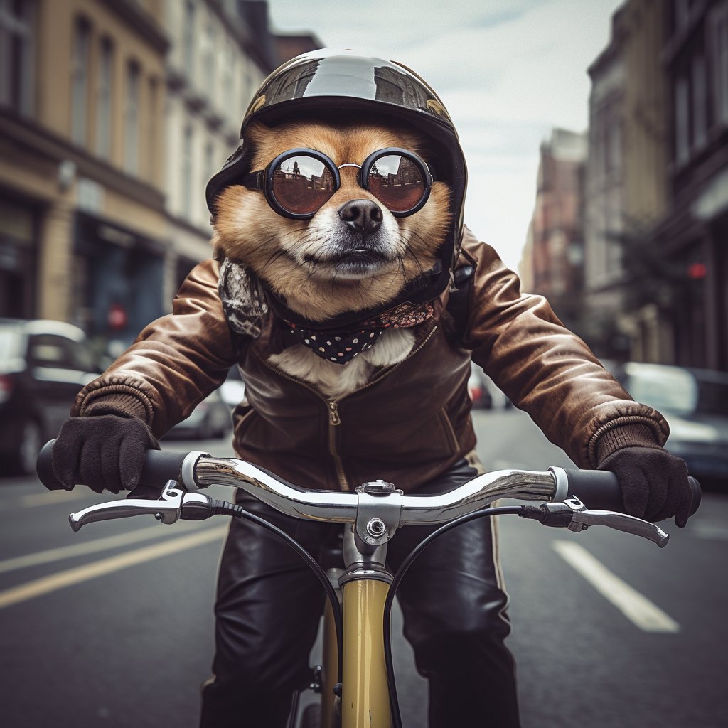 Canvas Masterpieces - Custom Dog Portrait Paintings for Cyclists