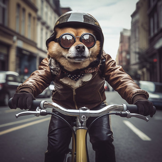 Canvas Masterpieces - Custom Dog Portrait Paintings for Cyclists