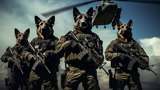 Forces Soldier Pet Portrait - Dynamic Action in Art