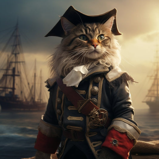 Purr-fection in Monochrome - Black and White Cat Art Serenity