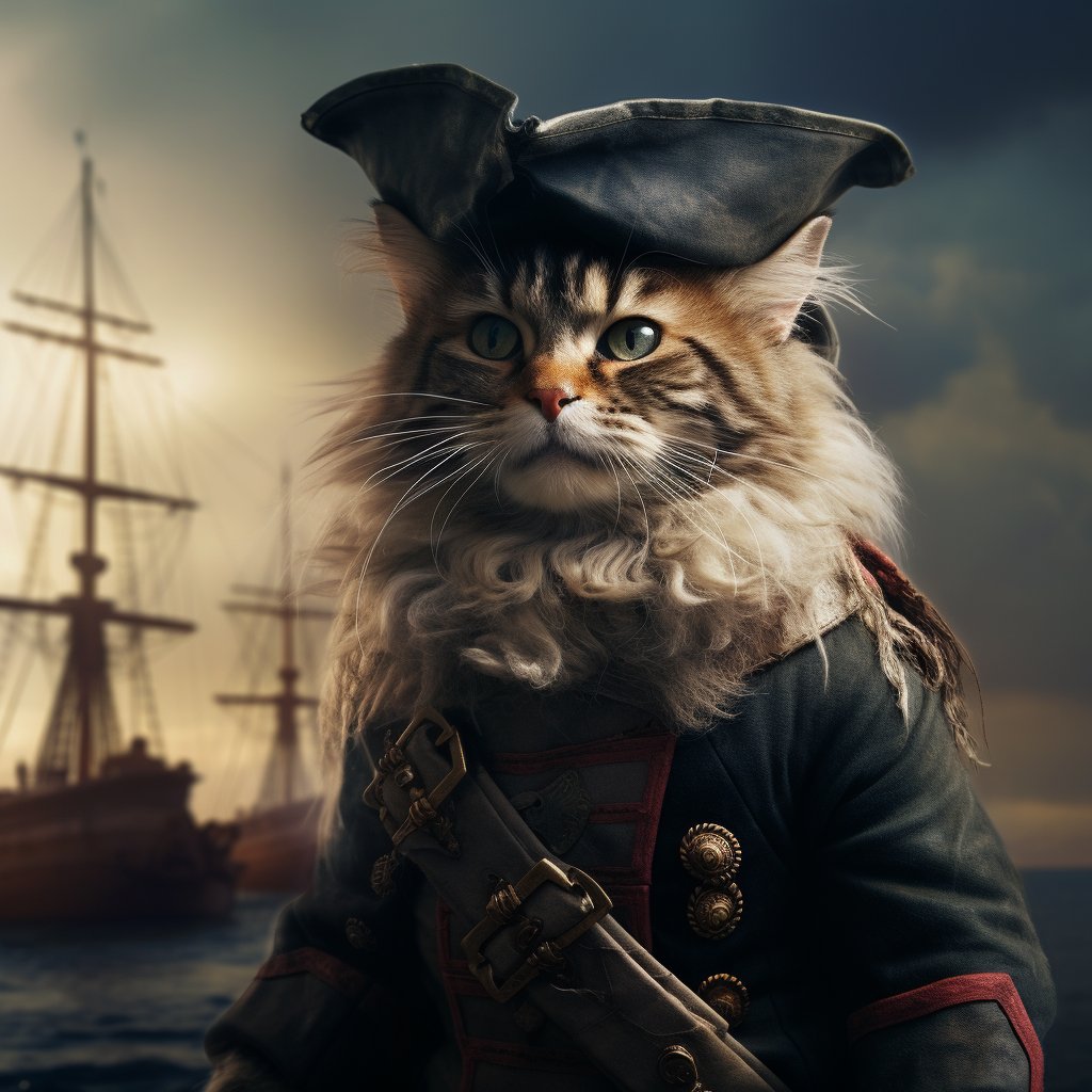 Little Black Cat Painting - Mysterious Whiskered Explorer