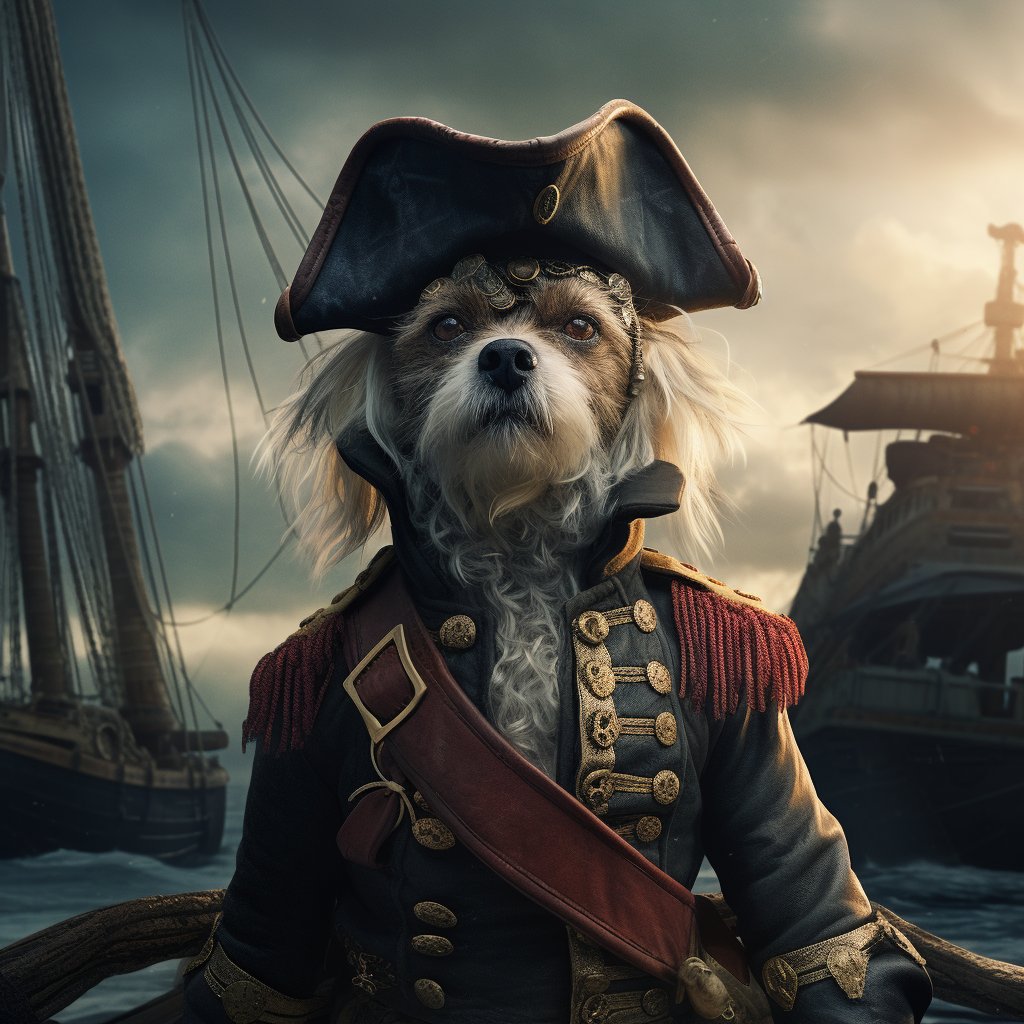 Cat Cubism - Geometric Prowess on the High Seas