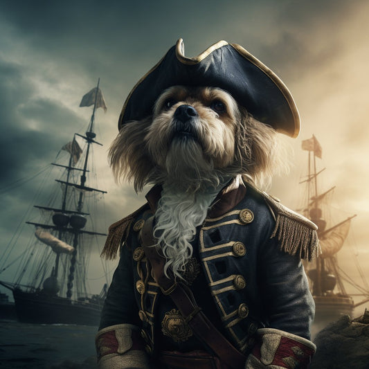 Blue Cat Painting - Deep Blue Mysteries of the High Seas