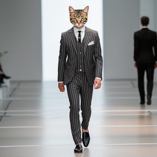 Canine Elegance Unleashed:  in a Tailored Suit