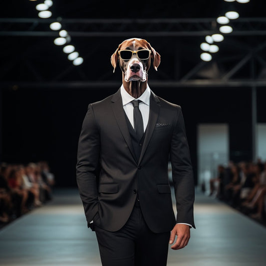 Meme Magic:  Legendary Dog in Suit Moment