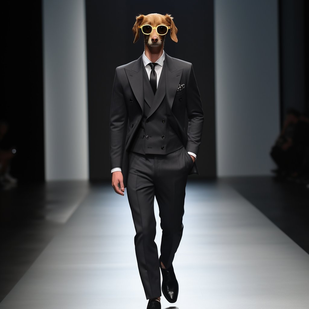 Business Meets Bark:  in a Canine Business Suit