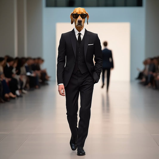 Meme Magic Unleashed:  Legendary Dog in Suit Moment