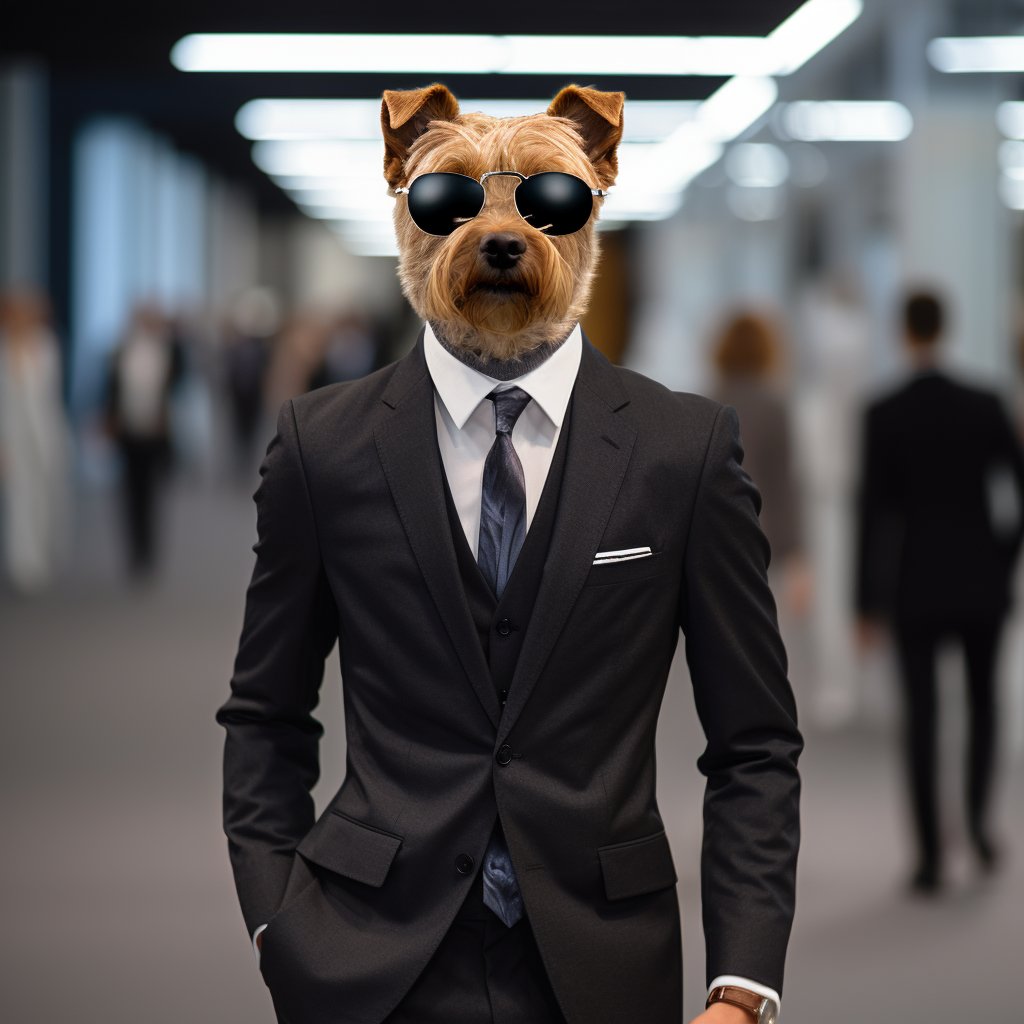 Feline Finesse Meets Canine Chic:  Purr-fectly Suited
