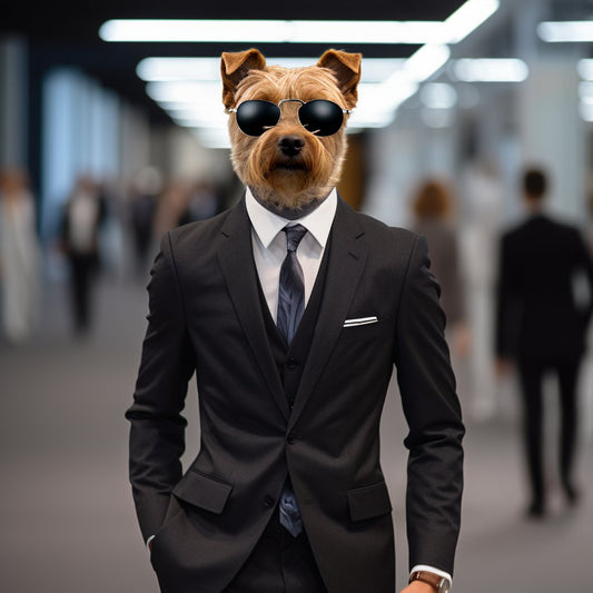 Feline Finesse Meets Canine Chic:  Purr-fectly Suited