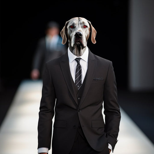 Dashing Dog Dressed to Impress:  Tailored Suit Extravaganza
