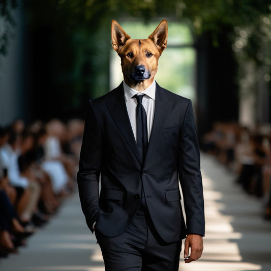 Suited Elegance:  Tailored Canine Couture Unleashed