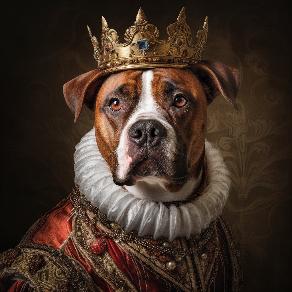 Regal Transformation:'s Victorian Canine Royal Portrait