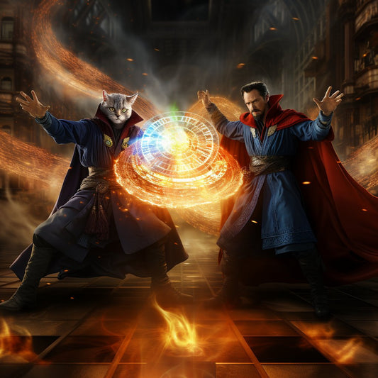 Regal Grumpiness: Portrait of in Grumpy Cat Splendor