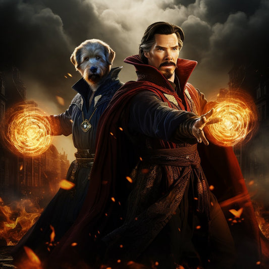 Floral Majesty: Cat with Flowers Painting Starring