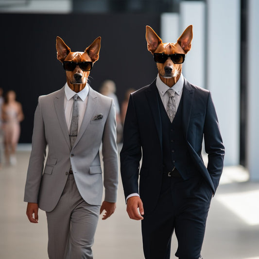 Dapper Canine Palette:  Bespoke Dog Paint Portrait