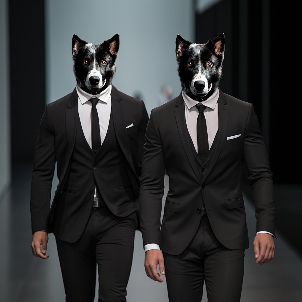 Pawsitively Chic:  Face-Painted Canine Charisma
